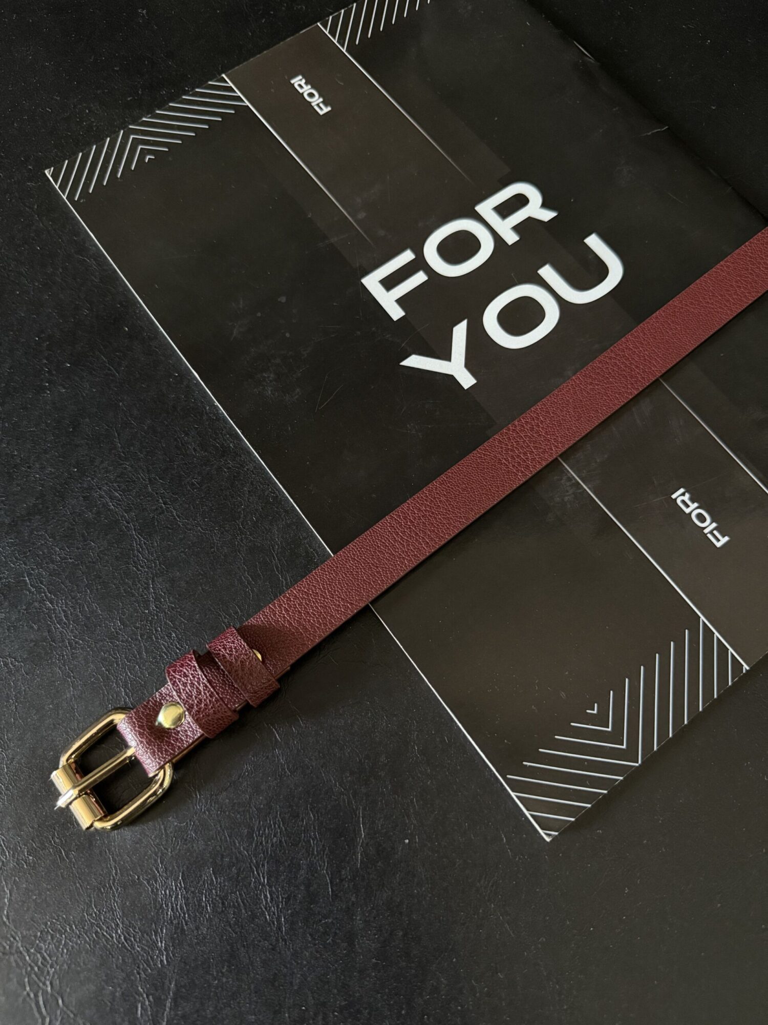 Slim Women's Belt With Square Buckle - Brand: Fiori - Women's Clothing Wholesale - Globality Store