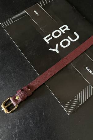 Slim Women's Belt With Square Buckle - Brand: Fiori - Women's Clothing Wholesale - Globality Store