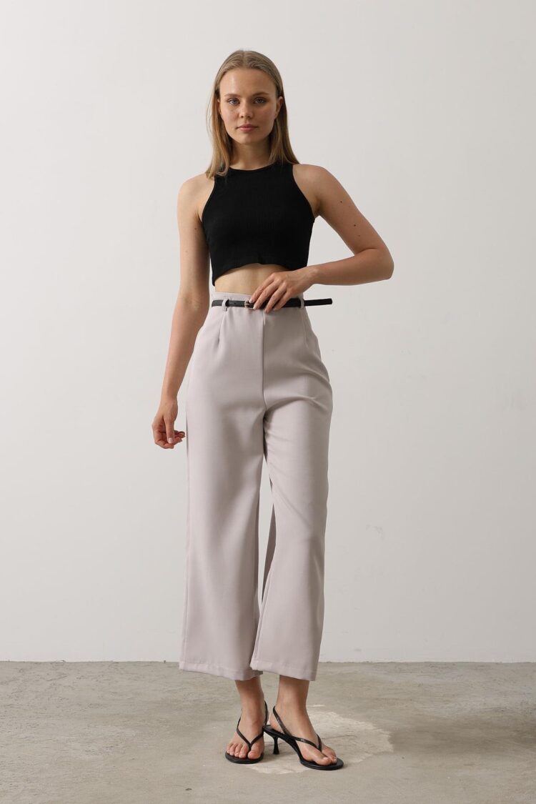 Belt Collar Detailed Pants