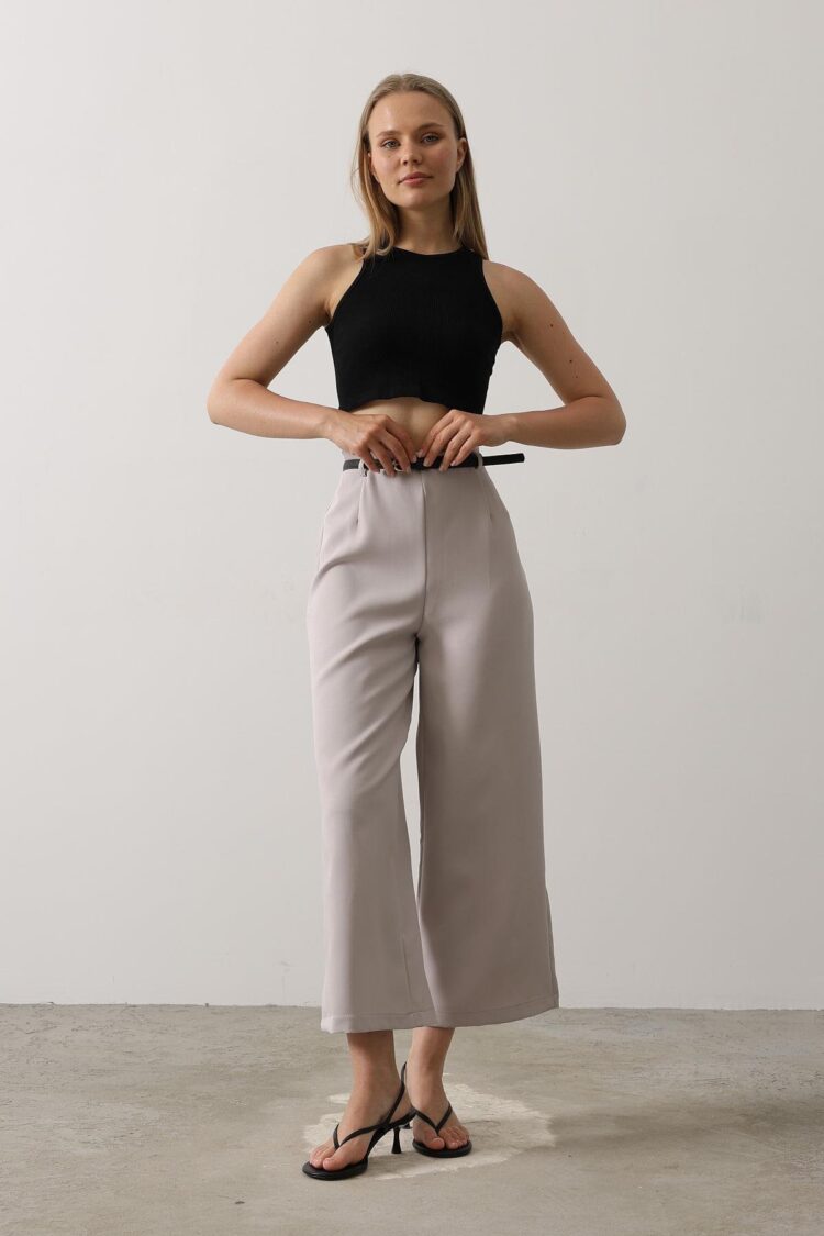 Belt Collar Detailed Pants - Brand: Reyon - Women's Clothing Wholesale - Globality Store