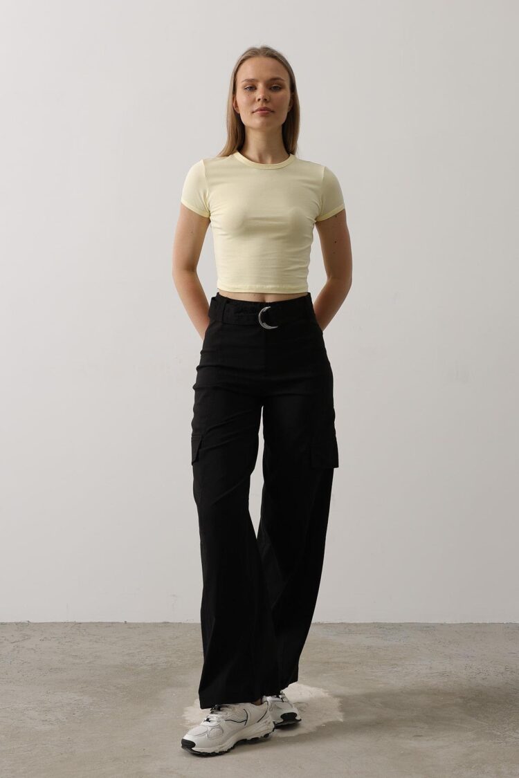 Belted Cargo Pants - Brand: Reyon - Women's Clothing Wholesale - Globality Store