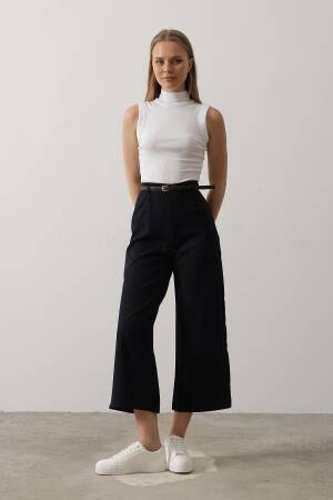 Belt Collar Detailed Pants - Brand: Reyon - Women's Clothing Wholesale - Globality Store