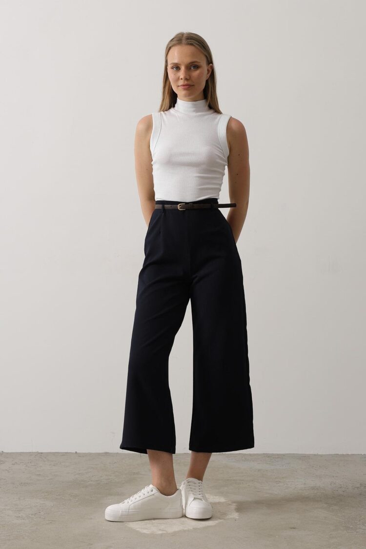 Belt Collar Detailed Pants - Brand: Reyon - Women's Clothing Wholesale - Globality Store
