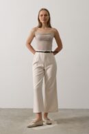 Belt Collar Detailed Pants - Brand: Reyon - Women's Clothing Wholesale - Globality Store