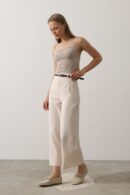 Belt Collar Detailed Pants - Brand: Reyon - Women's Clothing Wholesale - Globality Store