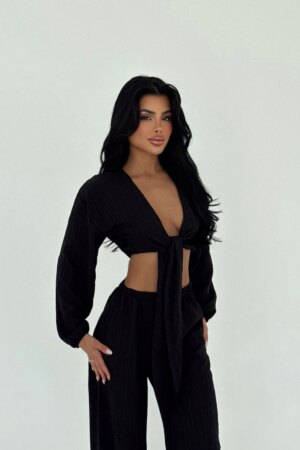 Adelina Tie-Up Suit - Brand: EYYO ATELIER - Women & Kids, Baby Clothes Wholesale - Globality Store