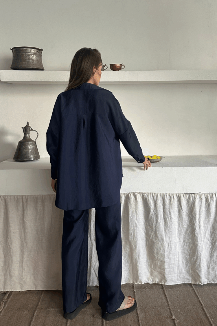 Shirt-Pants Suit Cupra Fabric