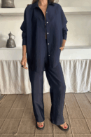 Shirt-Pants Suit Cupra Fabric - Brand: Ello - Women's Clothing Wholesale - Globality Store