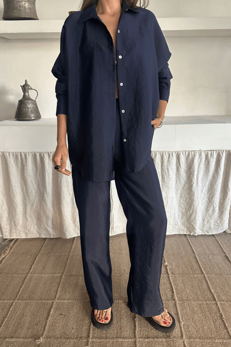 Shirt-Pants Suit Cupra Fabric