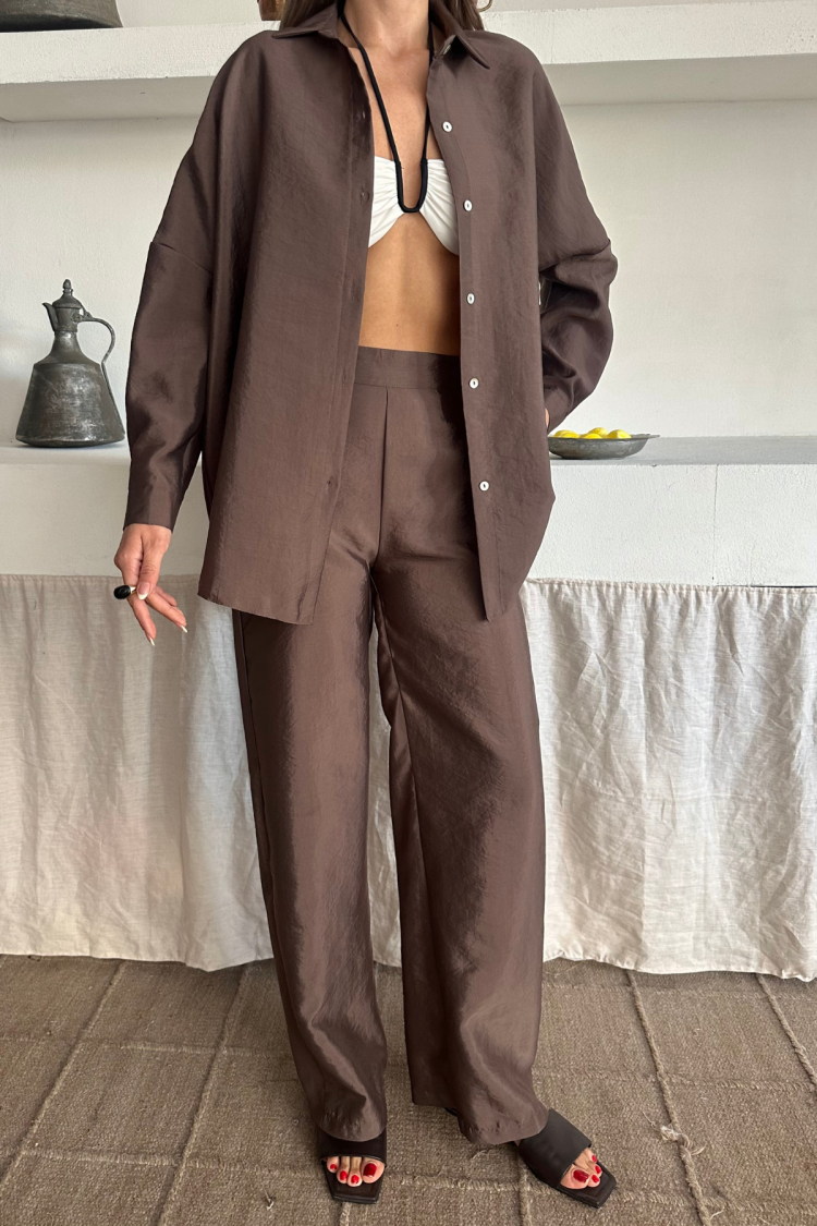 Shirt-Pants Suit Cupra Fabric