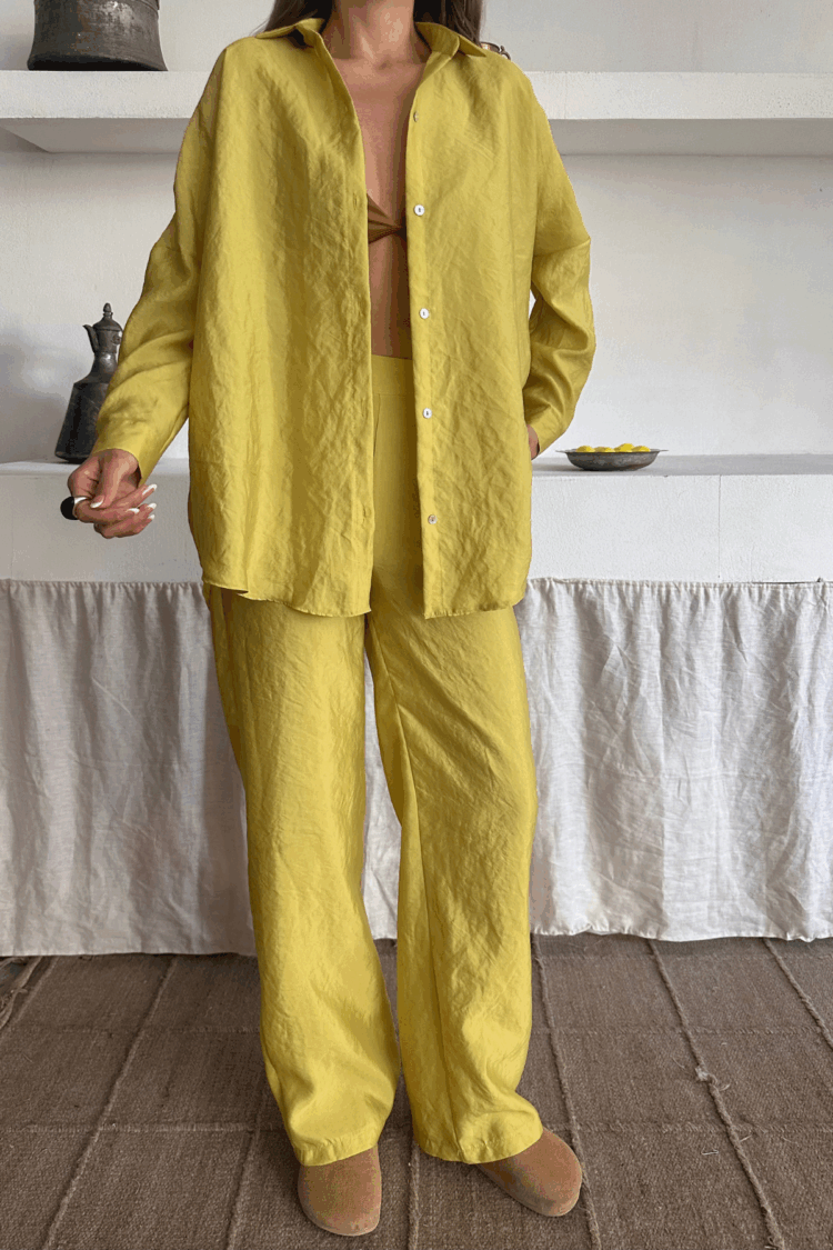 Shirt-Pants Suit Cupra Fabric