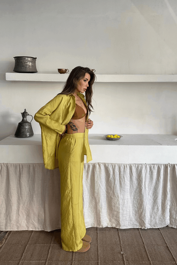 Shirt-Pants Suit Cupra Fabric