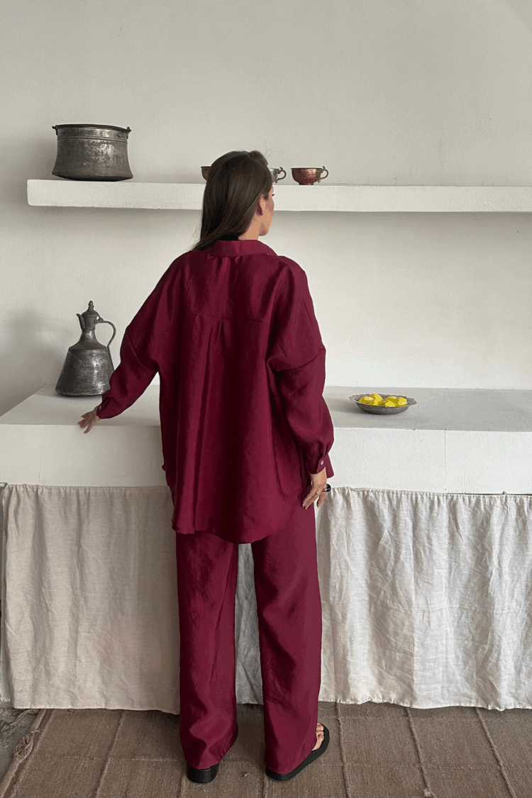 Shirt-Pants Suit Cupra Fabric