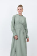 Women's Waist Corset Collar Detailed Dress - Brand: Puane - Women's Clothing Wholesale - Globality Store