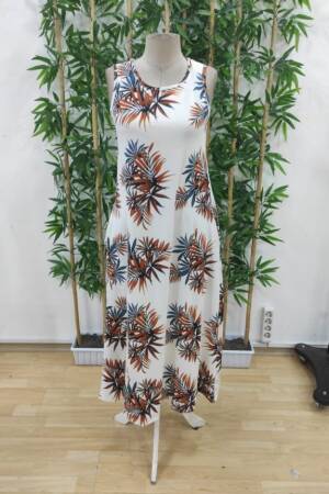 Women's Strappy Round Neck Pocket Patterned Suprem Dress - Brand: Janes - Women's Clothing Wholesale - Globality Store