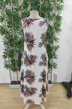 Women's Strappy Round Neck Pocket Patterned Suprem Dress - Brand: Janes - Women's Clothing Wholesale - Globality Store