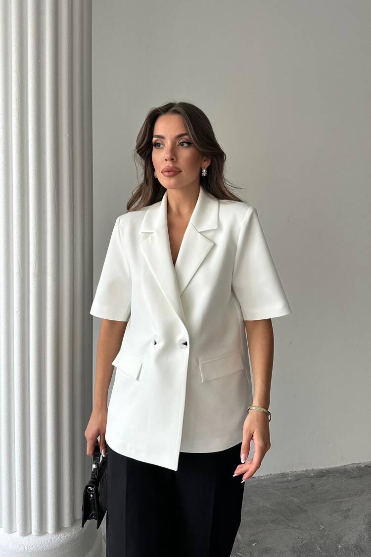 WholesaleShort Sleeve Blazer Jacket