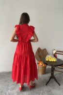 WholesaleRuffle Buttoned Dress - Brand: Elisa - Women's Clothing Wholesale - Globality Store