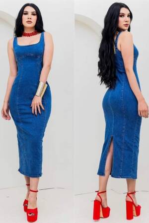 Denim Dress - Brand: My Jest Fashion - Women's Clothing Wholesale - Globality Store