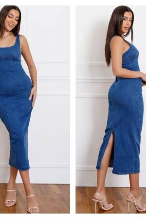 Denim Dress - Brand: My Jest Fashion - Women's Clothing Wholesale - Globality Store