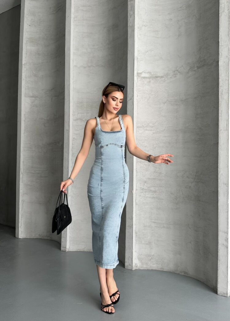 Denim Dress - Brand: My Jest Fashion - Women's Clothing Wholesale - Globality Store