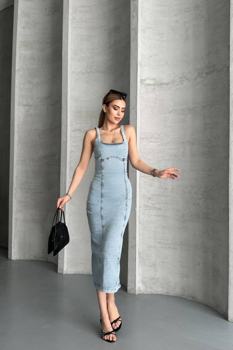 Denim Dress - Brand: My Jest Fashion - Women's Clothing Wholesale - Globality Store