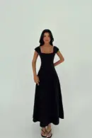 Strap Long Dress - Brand: EYYO ATELIER - Women's Clothing Wholesale - Globality Store