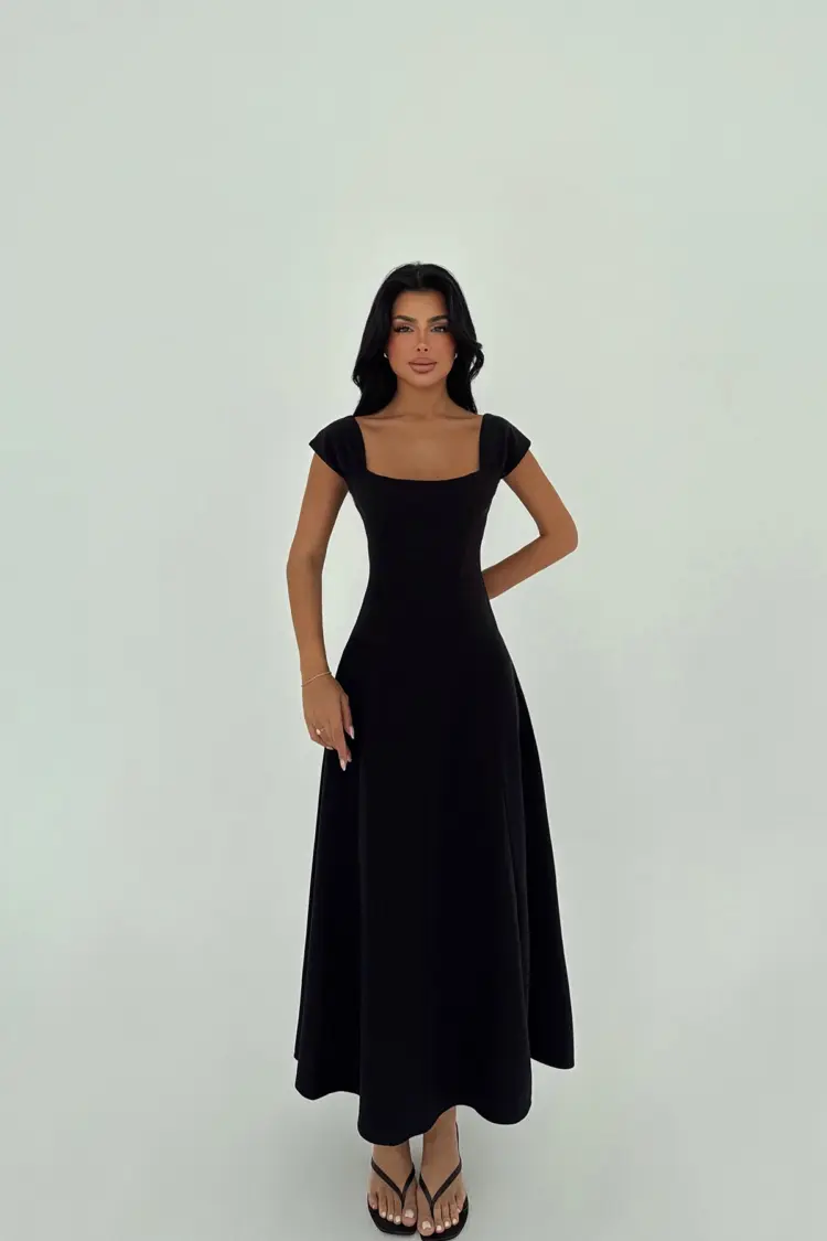 Strap Long Dress - Brand: EYYO ATELIER - Women's Clothing Wholesale - Globality Store