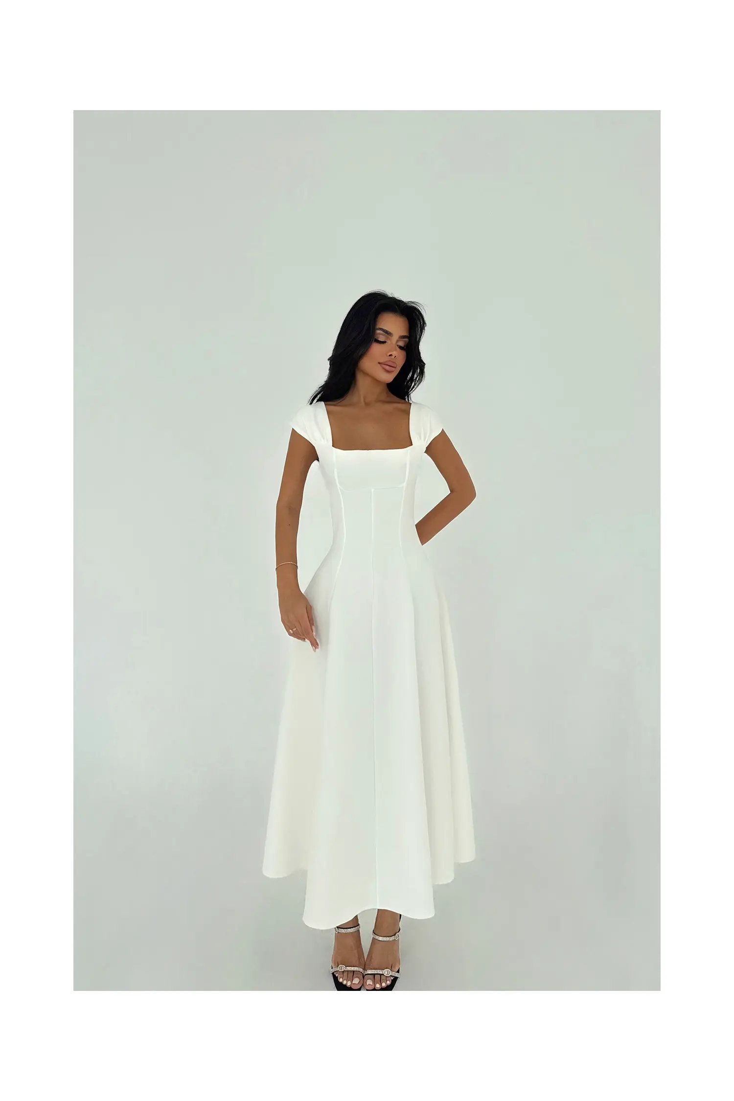 Strap Long Dress - Brand: EYYO ATELIER - Women's Clothing Wholesale - Globality Store