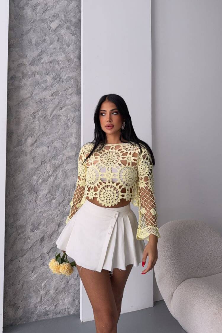 Lace Blouse - Brand: Ezgi Nisantasi - Women's Clothing Wholesale - Globality Store