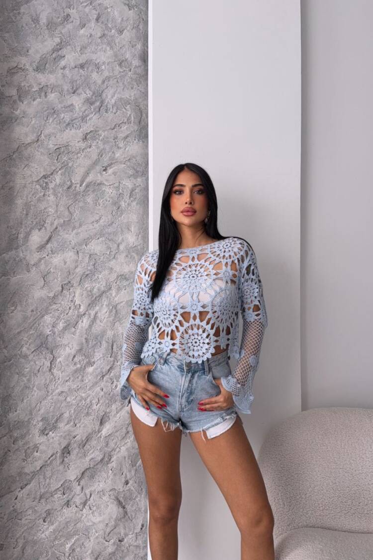 Lace Blouse - Brand: Ezgi Nisantasi - Women's Clothing Wholesale - Globality Store