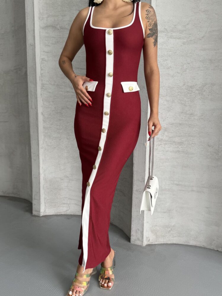 Ottoman Button Dress