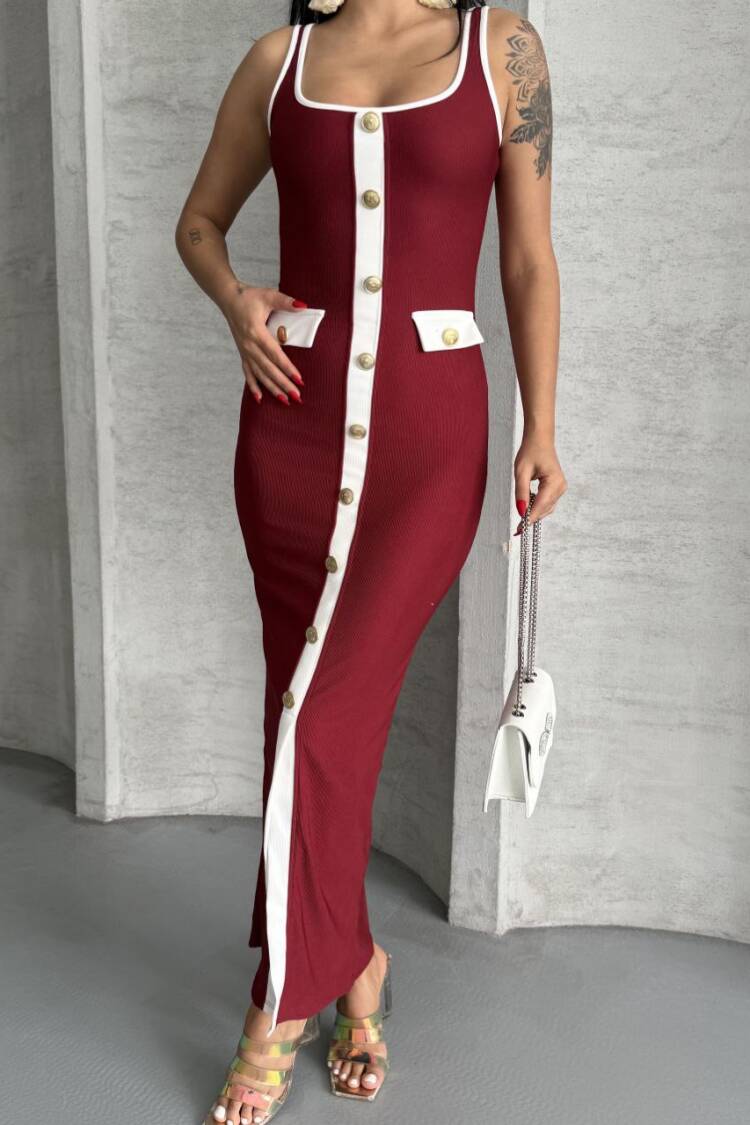 Ottoman Button Dress