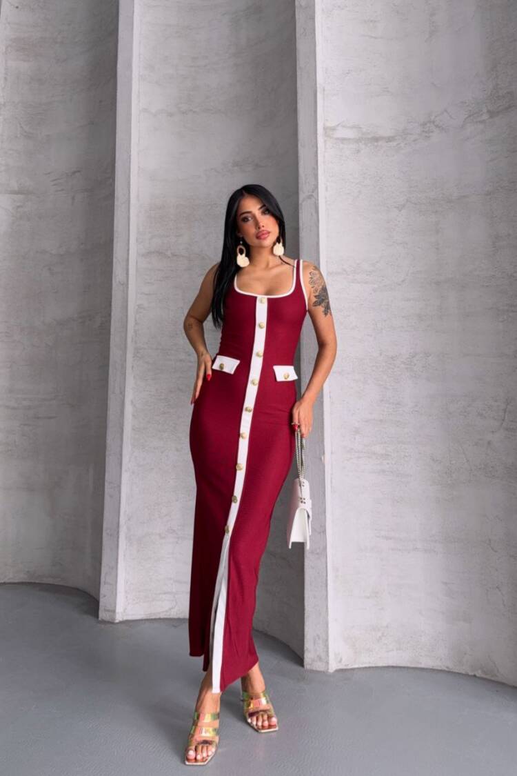 Ottoman Button Dress