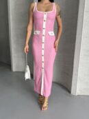 Ottoman Button Dress - Brand: Ezgi Nisantasi - Women's Clothing Wholesale - Globality Store