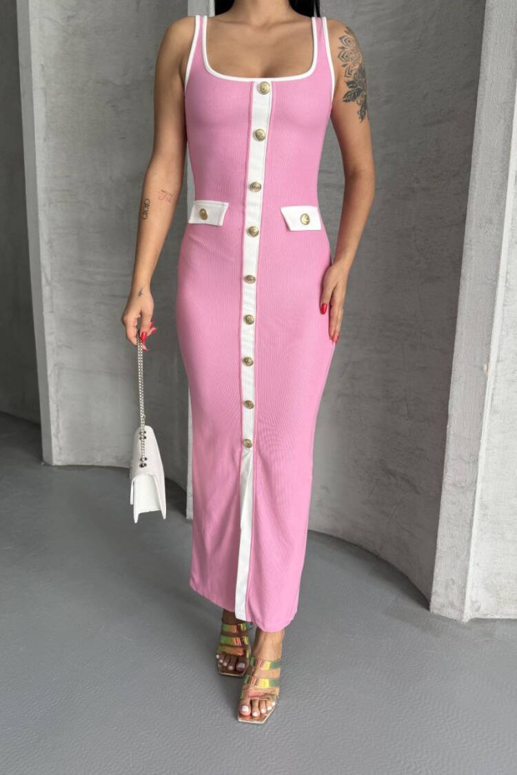 Ottoman Button Dress