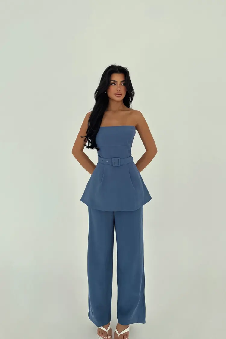 Betty Belted Suit - Brand: EYYO ATELIER - Women's Clothing Wholesale - Globality Store