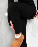 Women's Long Sleeve V-Neck Fingerprint Detail Camisole Jumpsuit - Black - Brand: Janes - Women's Clothing Wholesale - Globality Store