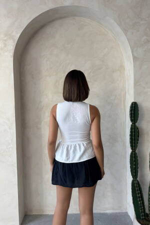 Wholesale BlouseWith Guipure Detailed Strap