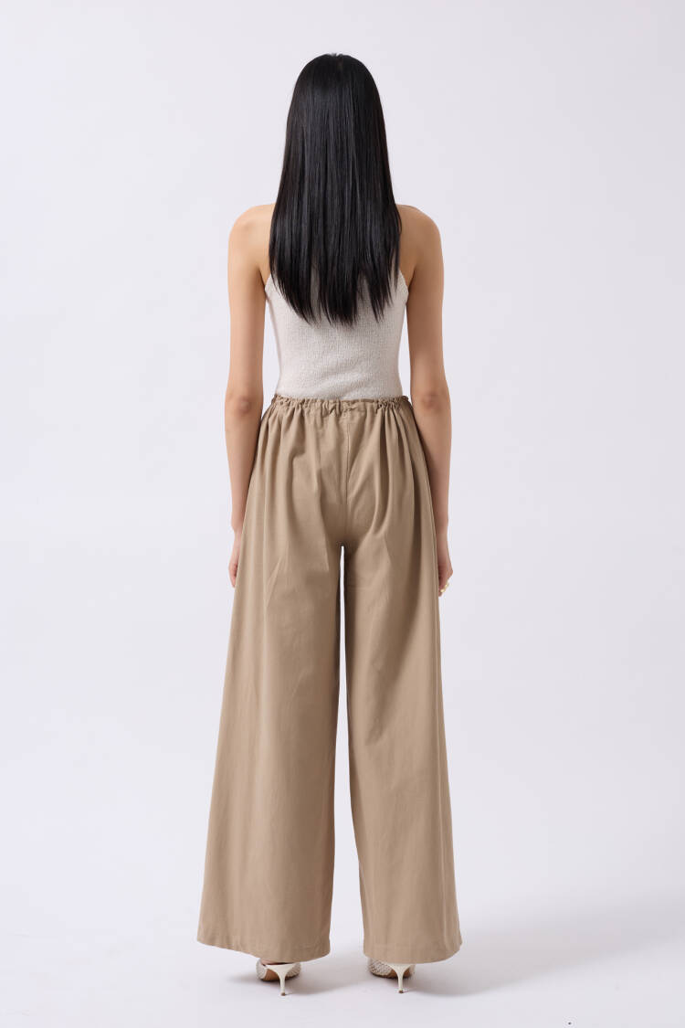 Lace Detail Cotton Pants