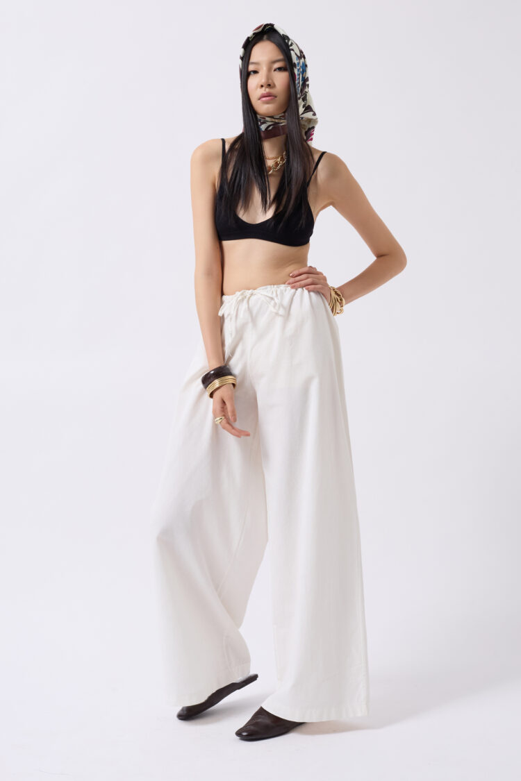 Lace Detail Cotton Pants - Brand: Black Fashion - Women's Clothing Wholesale - Globality Store