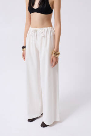 Lace Detail Cotton Pants - Brand: Black Fashion - Women's Clothing Wholesale - Globality Store