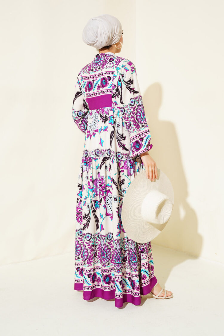 Persimmon Cream Viscose Burkini Dress 2423