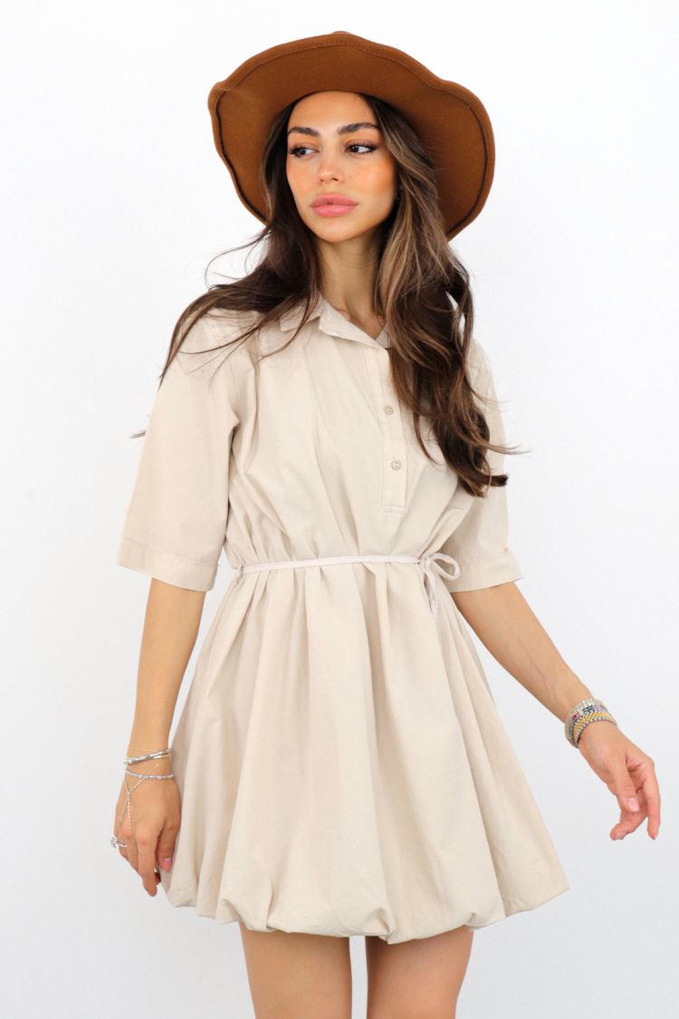 Mini Balloon Skirt Dress
