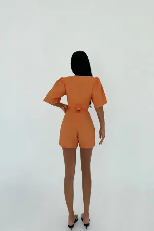 Pocket Detail Buttoned Jumpsuit - Brand: EYYO ATELIER - Women's Clothing Wholesale - Globality Store