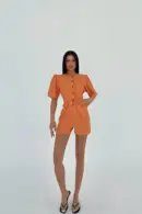 Pocket Detail Buttoned Jumpsuit - Brand: EYYO ATELIER - Women's Clothing Wholesale - Globality Store