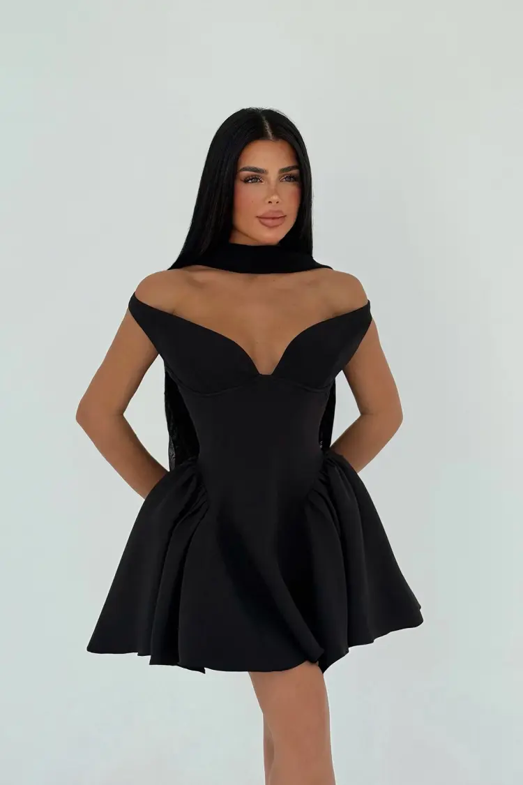 Back Detail Mini Dress