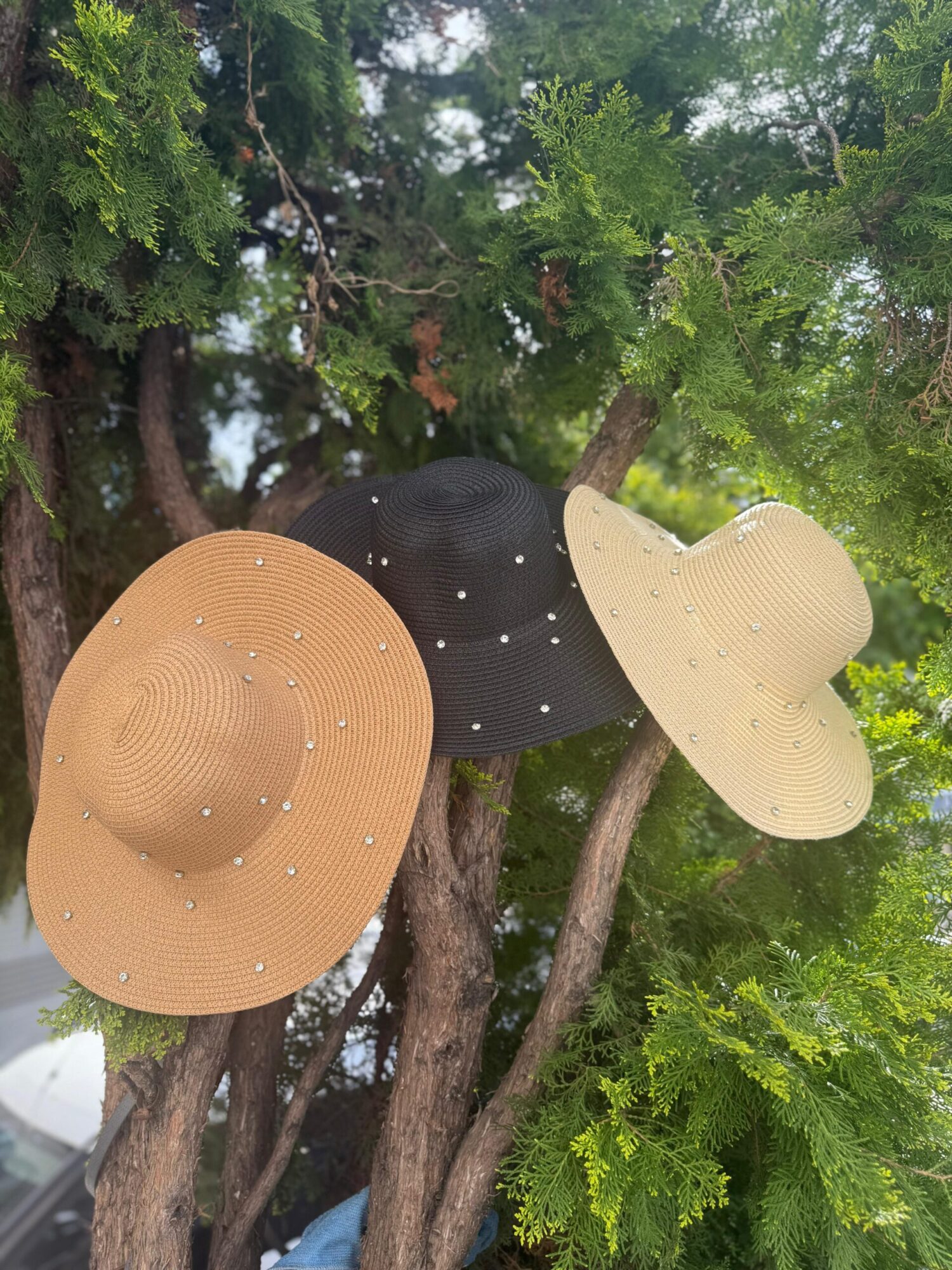 Full Stone Wide Straw Hat - Brand: Axesoire - Women & Kids, Baby Clothes Wholesale - Globality Store