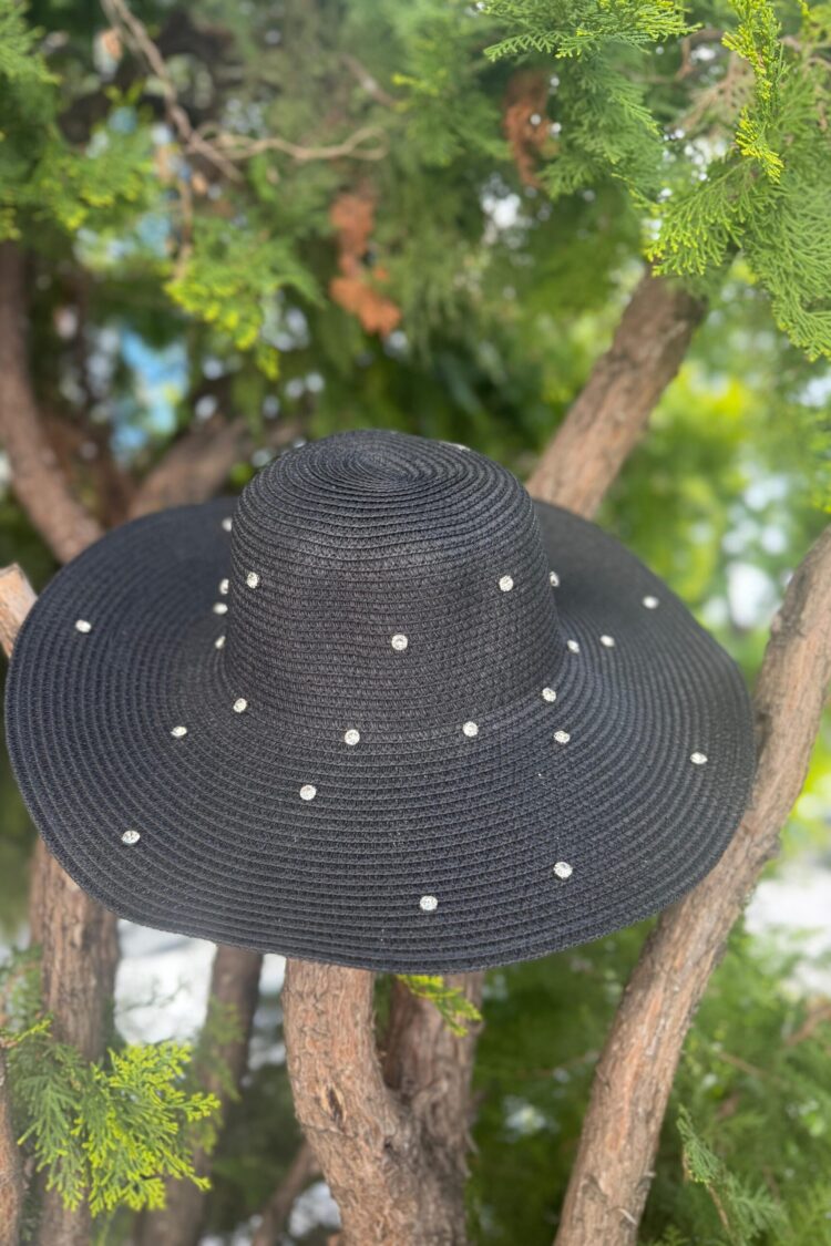 Full Stone Wide Straw Hat - Brand: Axesoire - Women & Kids, Baby Clothes Wholesale - Globality Store