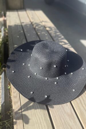 Full Stone Wide Straw Hat - Brand: Axesoire - Women & Kids, Baby Clothes Wholesale - Globality Store